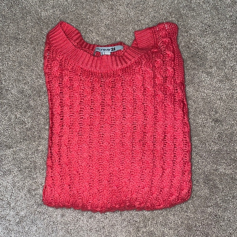 Coral sweater